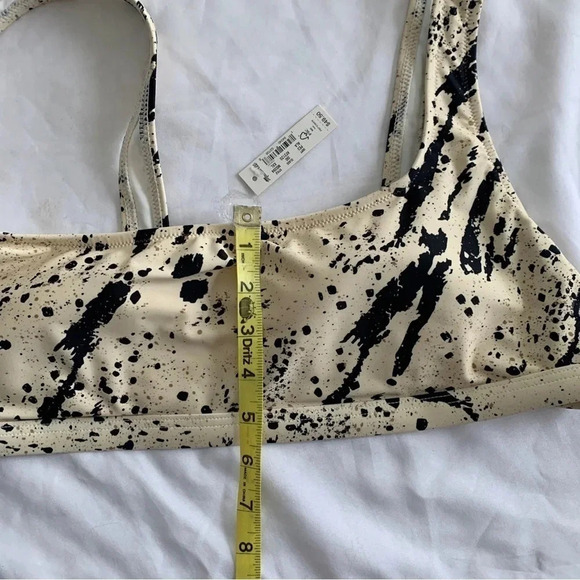 Madewell Second Wave Balconette Bikini Top Swimsuit Speckled Tiger 2XL XXL New! - Picture 14 of 14